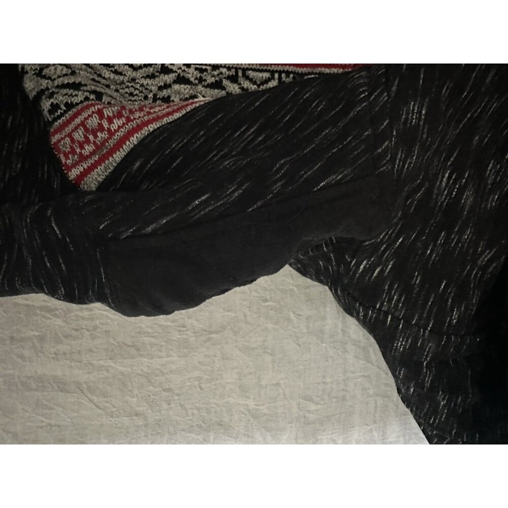 NEW Staple Pigeon Sweater‎ Full Zip Hoodie Black Geometric Pattern Size Medium M - Picture 9 of 10